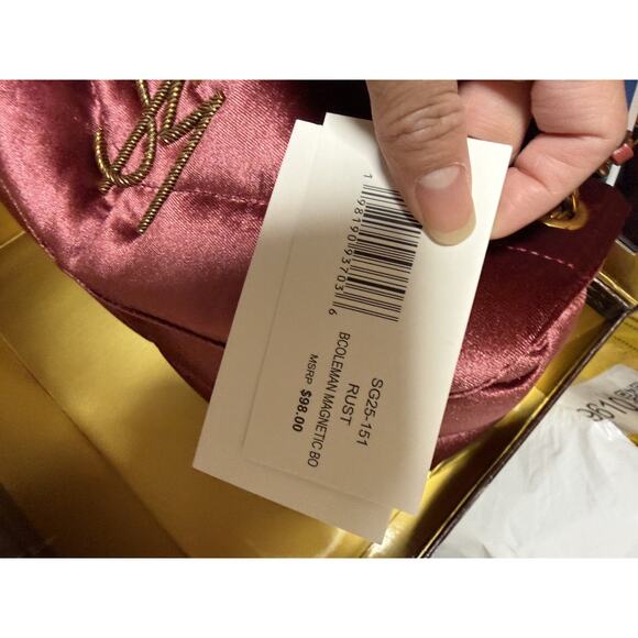 Steve Madden Bcoleman Velvet Bag Rusty Pink Viral Shoulder Bag-NEW IN BOX - Picture 3 of 6